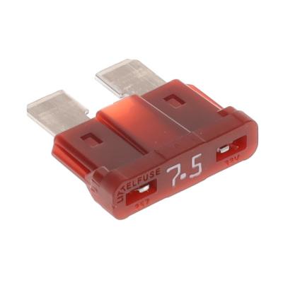 中国 Automotive Littelfuse 7.5A Auto Blade Fuse Brown 32V Dc  Mfr Part No 0287007.5.PXCN 販売のため