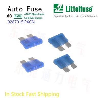 China Automotive Mini Fuses Littelfuse 15A Blue 32V Dc  Mfr Part No 02870015.PXCN For Car zu verkaufen