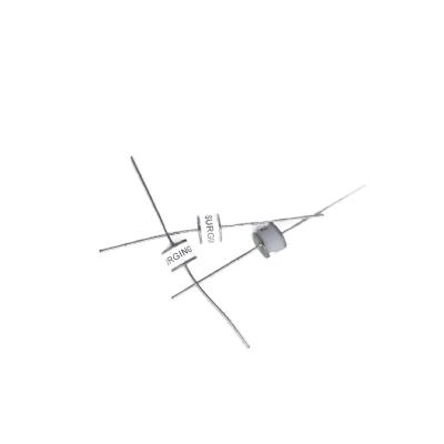 China UL Recognized Axial Termination Coaxial Gas Discharge Tube With 2 Electrodes And 1pF Capacitance for sale