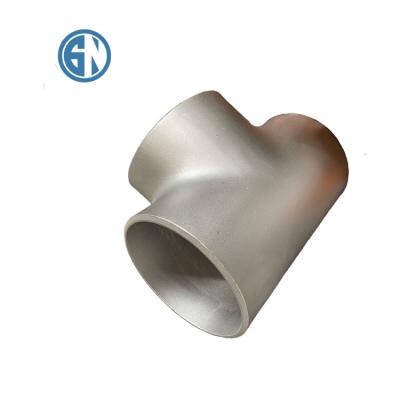 China Stainless Steel Butt Welding Pipe Fittings Sch40 Sch80 A403 Wp304 Ss304 Ss316 Ss316l Stainless Steel Equal Tee for sale