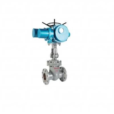 China Electric cast steel gate valve   Chinese DN50-DN400 High Pressure Flange WCB Casting Electric Gate Valve for sale