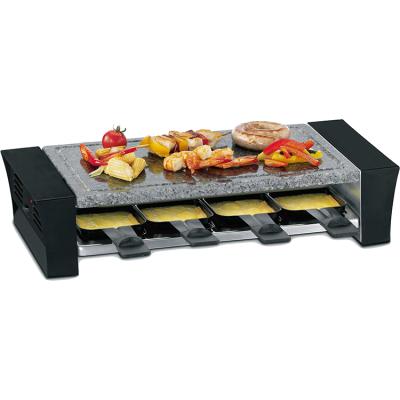 China Best Price Barbecue Easy Clean Easy Clean Raclette Non-Stick Electric Grill For 8 Person for sale