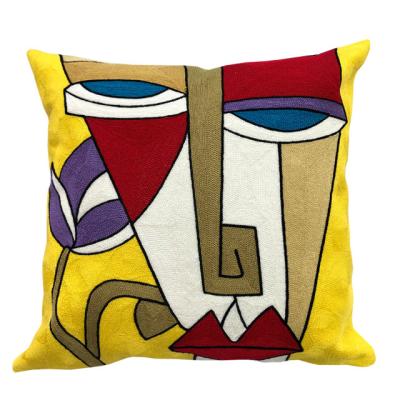 China Modern Custom Design Embroidery Cushion For Sofa for sale