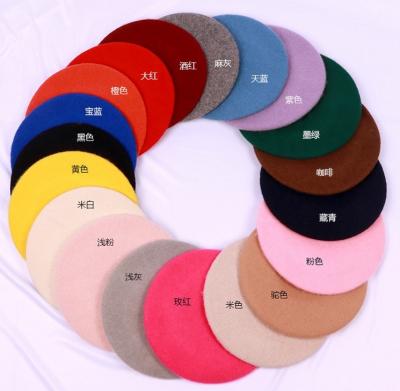 China Cheap Image Fashion Berets For Adult Size Multicolor Beret Hat for sale