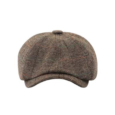 China Pale Blinders Hat Men Ivy Cap Wholesale Custom High Quality Checked Flat Surface Logo From Character Hat Manufacturer for sale