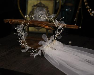 China Other Garland Veil Wedding Dress Accessories Photo Studio Location Headdress for sale