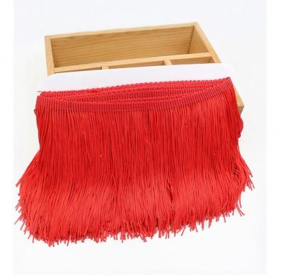 China 15 cm casual fashion decorative polyester textile material fringe for curtains and rugs dress, wholesale cotton tassel lace trim for sale