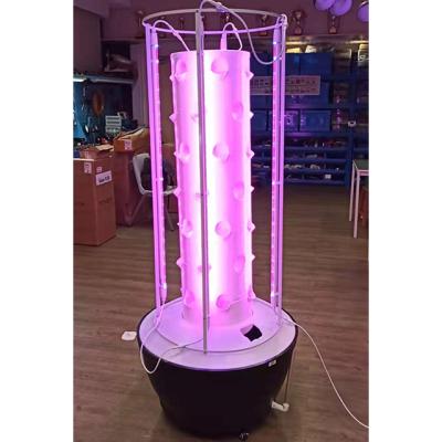 China New eco-friendly aeroponic tower vertical agricultural automatic rotating gardening watering hydroponic planting system for sale