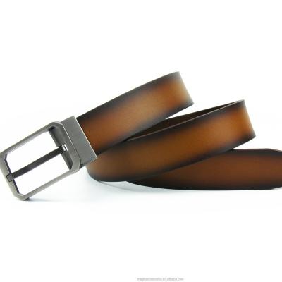 China Leather Amish Made Mens Leather Belt 1 Inch Wide Brown Leather Belt for sale