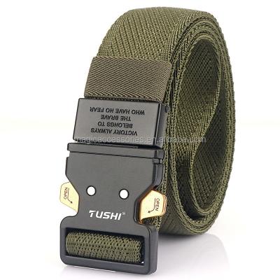 China 2022 hot sale nylon tactical style buckle quick release webbing zinc alloy outdoor belt for sale