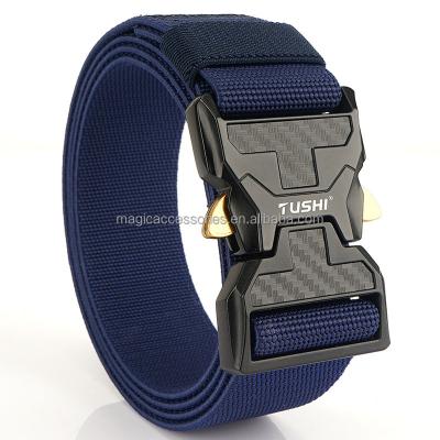 China Outdoor Activities Colorful Custom Logo Outdoor Safety Webbing Belt With Alloy Buckle for sale