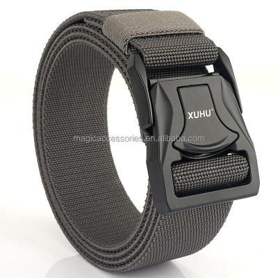 China LOGO Breathable Canvas Custom Waist Tie Up Adjustable Elastic Webbing Belt for sale