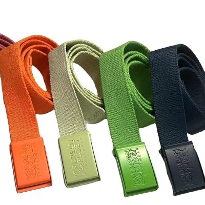 China Fashion.Casual Multicolor Wholesale Canvas Belt With Bottle Opener Buckle for sale