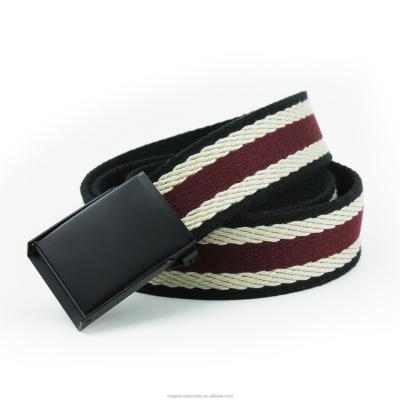 China Fashion.Casual Automatic Color Polyester Fabric Webbed Buckle Belt for sale