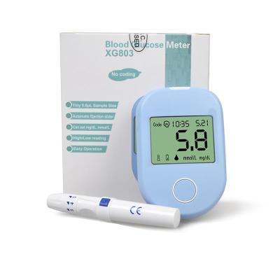 China Testing Device Blood Sugar Meter Glucometer Kit Diabetes Tester Diabetes Test Glycuresis Monitor for sale