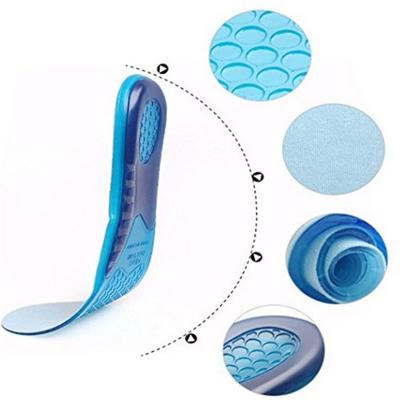 China Eco-friendly Acupressure Foot Shoe Sole Bandage Silicon Softer Silicone Gel Insole for sale