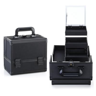 China Fashion makeup train case display case professional carrying brush cosmetics carry case vanity box china for sale