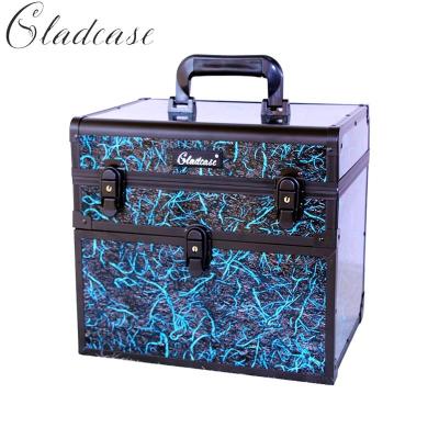 China Fashion Nail Polish Carry Tool Suitcase Travel Carry Aluminum Fashion Case Makeup Suitcase for sale