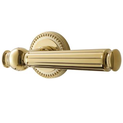 China Modern Luxury gold zinc alloy handle for home Apartment Interior Bathroom Bedroom door handle lever for sale