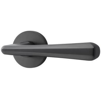 China Modern Door Handle set bathroom bedroom wooden door hardware Black-Grey Door Handle lever for sale