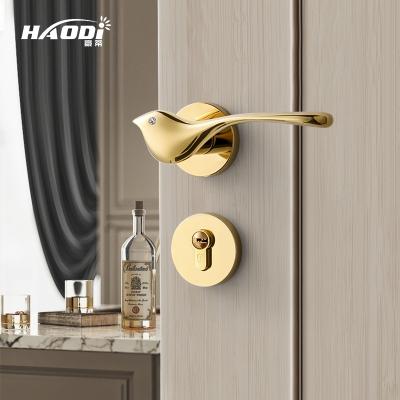 China Modern Luxury Haodi New Hot Sale Dird Design Modern Luxury Door Pull Handle Interior Mute Zinc Alloy Door Handles for sale