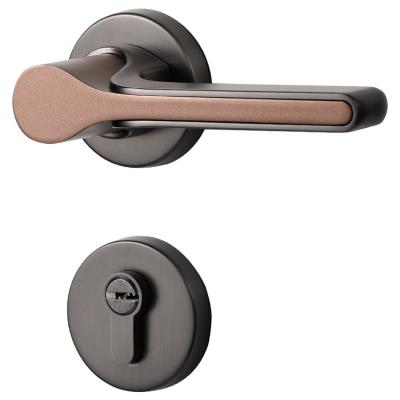 China Modern Luxury European Classic Modern Zinc Alloy Door Pull Handle Set Interior Luxury Door Handles for sale