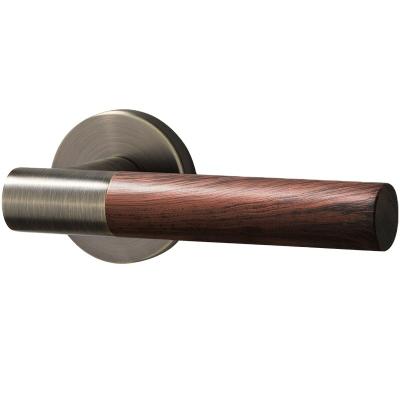 China Classic China Pull Door Handle for wooden door handles With Antique / wood grain color door lever for sale