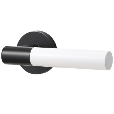 China Classic luxury door handle lock for Bathroom Bedroom Matte black/white classic Door Handles for sale