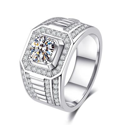 China WSYEAR Ring For Men CLASSIC Silver Supplier Bridegroom Zircon Ring Wedding Engagement Ring Wholesale for sale