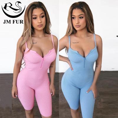 China 2021 QUICK DRY Hot Sale Summer Halter Romper Sport Shorts Jumpsuit For Yoga Backless Bodycon Overall Women's Playsuit for sale