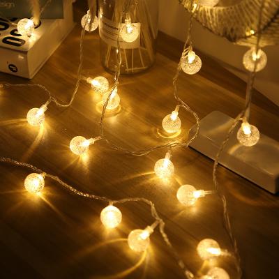 China Factory Direct Bubble String Ball Light Crystal Ball Christmas Festival Lights LED Transparent Home Decorations Led for sale