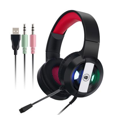 China Factory Outlet Earphone Factory Outlet 3.5mm Cable Gaming Earbuds RGB Earbud Gaming Headset Headphones For PC for sale