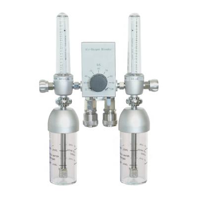 Китай Metal China Medical Equipment Air Oxygen Blender Dual Flowmeter Air Oxygen Blender продается