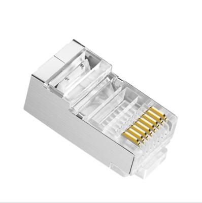 China Network Port FTP+PC CAT5E/Cat6 RJ45 Connector Sockets Network Modular Ethernet Cable RJ45 Crystal Plug for sale