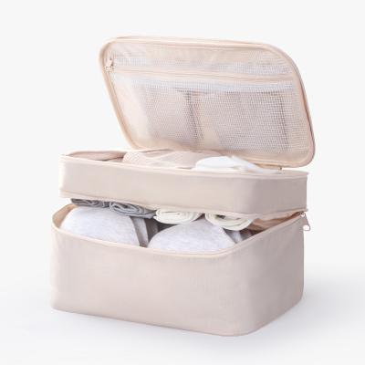 China Convenient Folding Travel Underwear Storage Bag Bra Organizer Bag Travel Clothes Storage Luggage Bag for sale