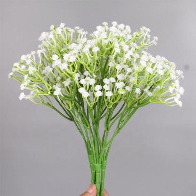 China Wholesale plastic flower greenery babies breath gysophila artificial flowers baby's breath garland for wedding for sale