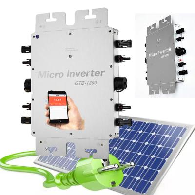 China Inverter 1400w Solar Micro Grid Tie Inverter For Solar Panel Inverter 120V/230V 50/60Hz DC To AC 3kw 5kw On-grid System 37*30*4CM for sale