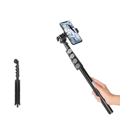 China 2021 Universal Multi-function PORTABLE Mobile Phone Built-in Remote Control High-end Tripod Live Camera Artif 2021 Sticks for sale