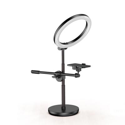 China PORTABLE Selfie LED Ring Light with Three Position Tripod Stand Activity Clip Cell Phone Holder for sale