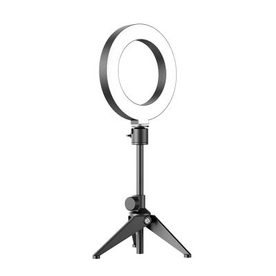 China 2021 PORTABLE Makeup Beauty 10 Inch Ring Light Enhanced Photography 26cm Mini Selfie Tripod Stand Fill Circle Led Ring Light for sale