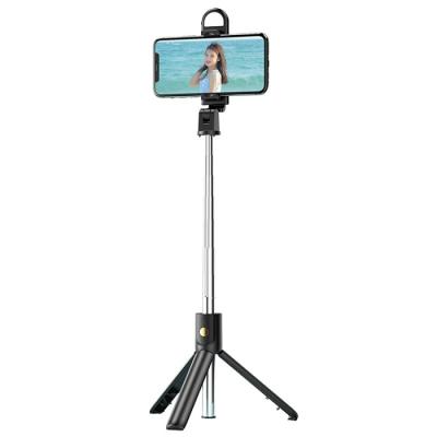 China Fold Multifunctional Selfie Stick with Dual LED Light Tripod Suitable for IOS Android Selfie Stick for sale