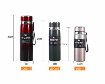 China Best PORTABLE Vacuum Insulated 304 Stainless Steel Thermos Adult Insulated Water Bottle for sale