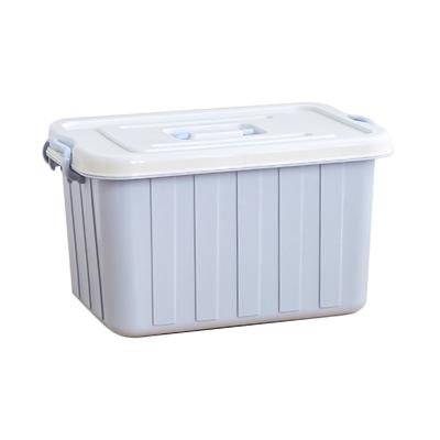 China Large Sizes Plastic Storage Box Viable Storage Boxes Three Set Plastic Storage Bins And Boxes for sale