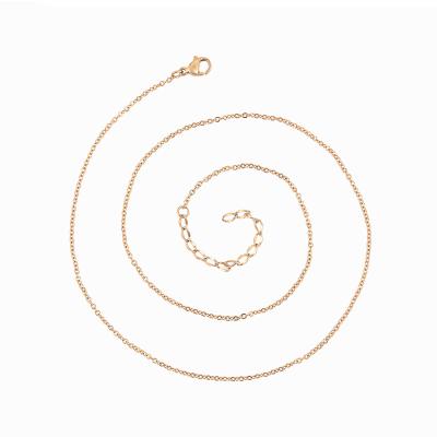 China 2020 Xuping New Arrival Fashion Casual/Sporty 1mm Width Thin Chain Necklace Stainless Steel 46808 For Neutral for sale