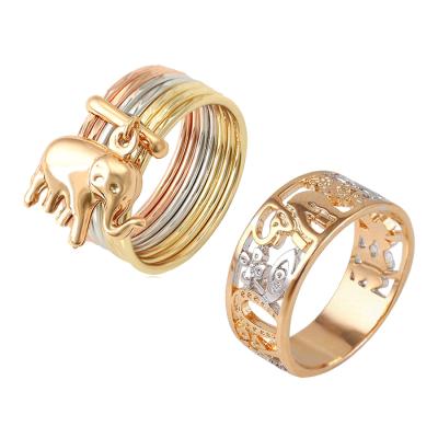 China Xuping FASHIONABLE Hot Sale New Design Jewelry 14077 15736 18k Gold Plated Lucky Elephant Ring for sale