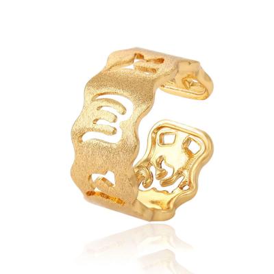 China 14145 CLASSIC xuping fashion ring 24k gold plated irregular ring for sale