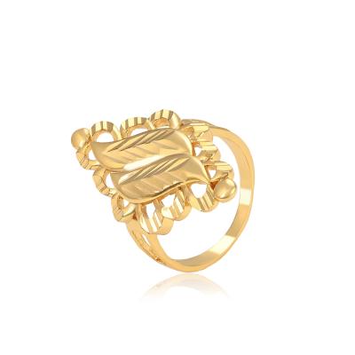 China 15941 luxury ring xuping CLASSIC fashion irregular 24k gold plated ring for women for sale