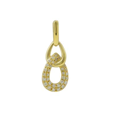 China Yellow Gold and Diamond FASHION Amazing Wedding Pendants 18K Jewelry for sale