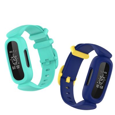 China Fitness Watch Water Resistant Protector Cover Strap Compatible For Fitbit Ace 3 Band For Kids Boys Girls for sale