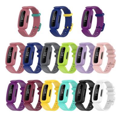 China Soft Strap Protector Cover Silicone Watch Band Case Band For Fitbit Inspire2 Ace3 Smart Watch Strap Belt For Fitbit Ace 3 Inspire 2 Band for sale